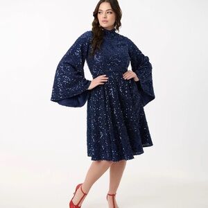 Unique Vintage Snow White inspired sequin dress sz XS